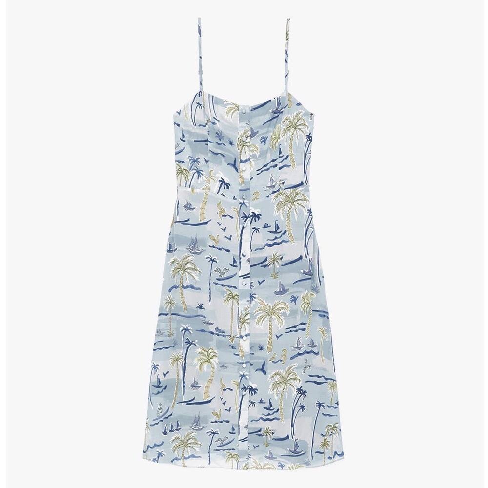 NEW The Kooples Tropical Hawaiian Midi Dress